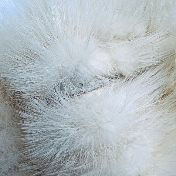 Vintage 50s / 60s Fur Hat Cream Winter Original Tag Blank Classic Tan - Picture 9 of 9